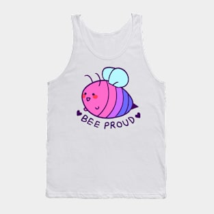 BEE proud: bi flag Tank Top